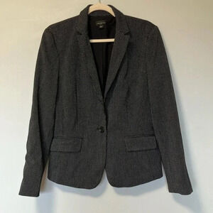 Ann Taylor polka  dot black white blazer jacket